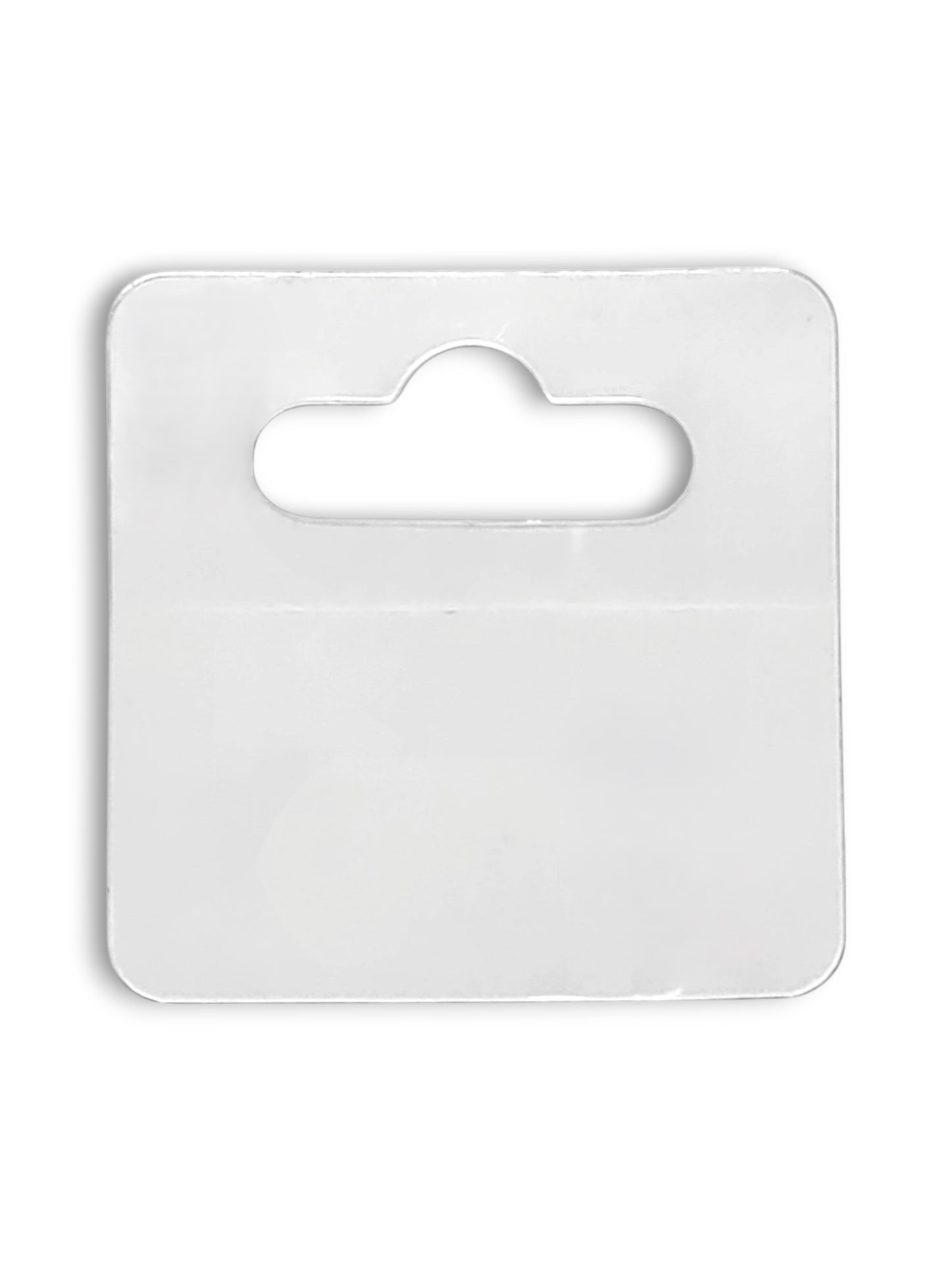 Jewellery Display Tags - Transparent And White, ±4×4 cm ±200-Piece