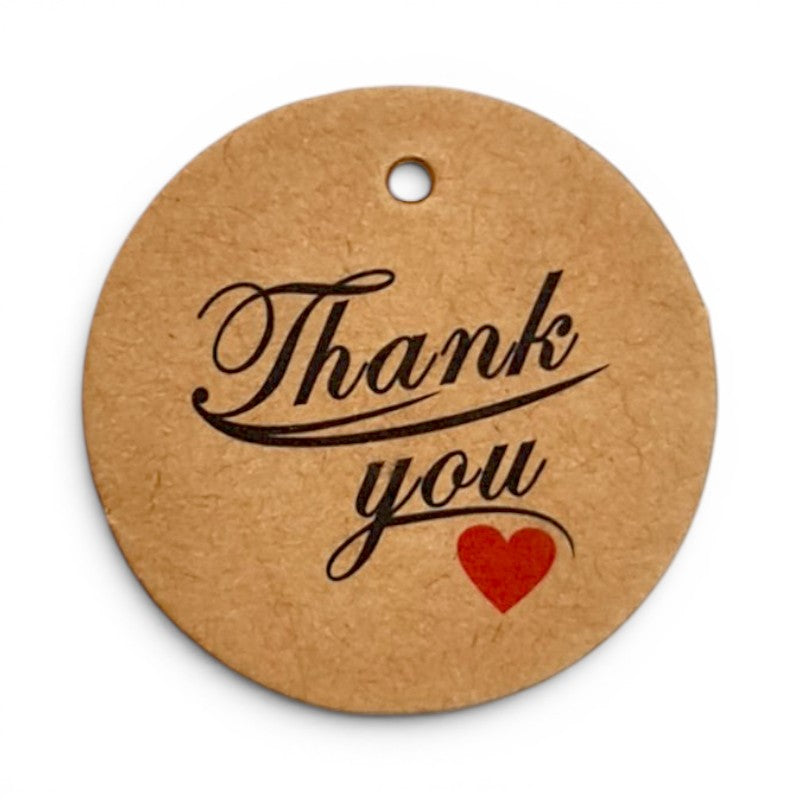 TAGS THANK YOU 4 Cm + - 100-Piece