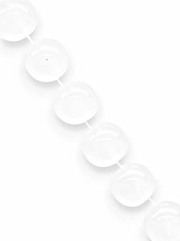 GLASS BEADS - WHITE - 6 Mm - ±133-Piece