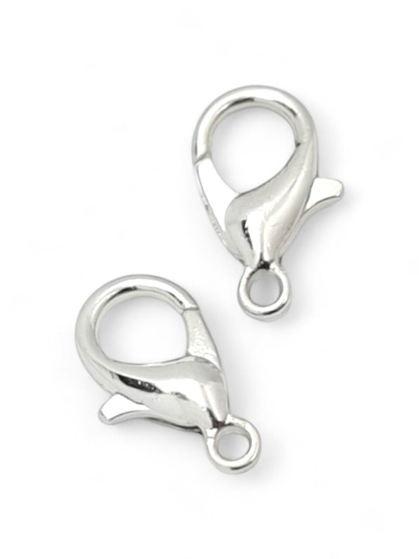 Metal Clasp - Silver ±12 mm ±100-Piece