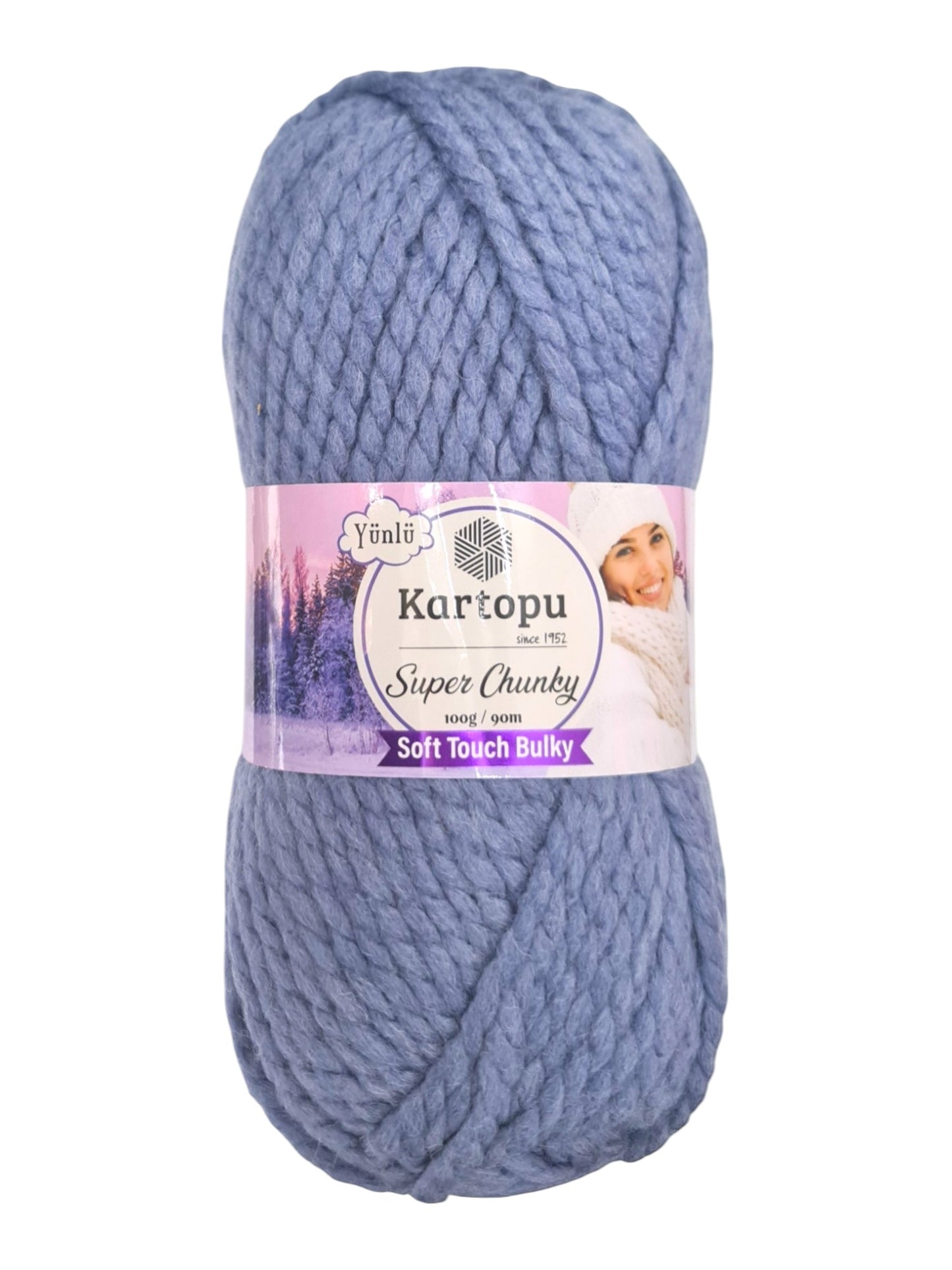 Kartopu Wool - Super Chunky, Soft Touch And Bulky, Kartopu, 100 g / 90 m, 80% Acrylic 20% Wool