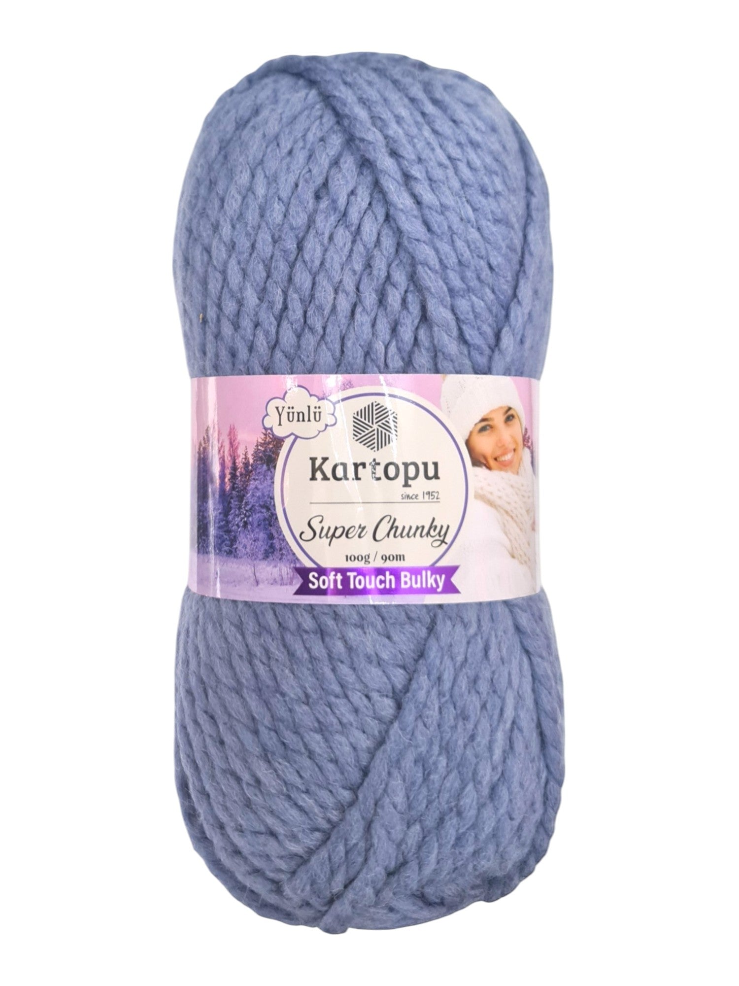 Kartopu Wool - Super Chunky, Soft Touch And Bulky, Kartopu, 100 g / 90 m, 80% Acrylic 20% Wool
