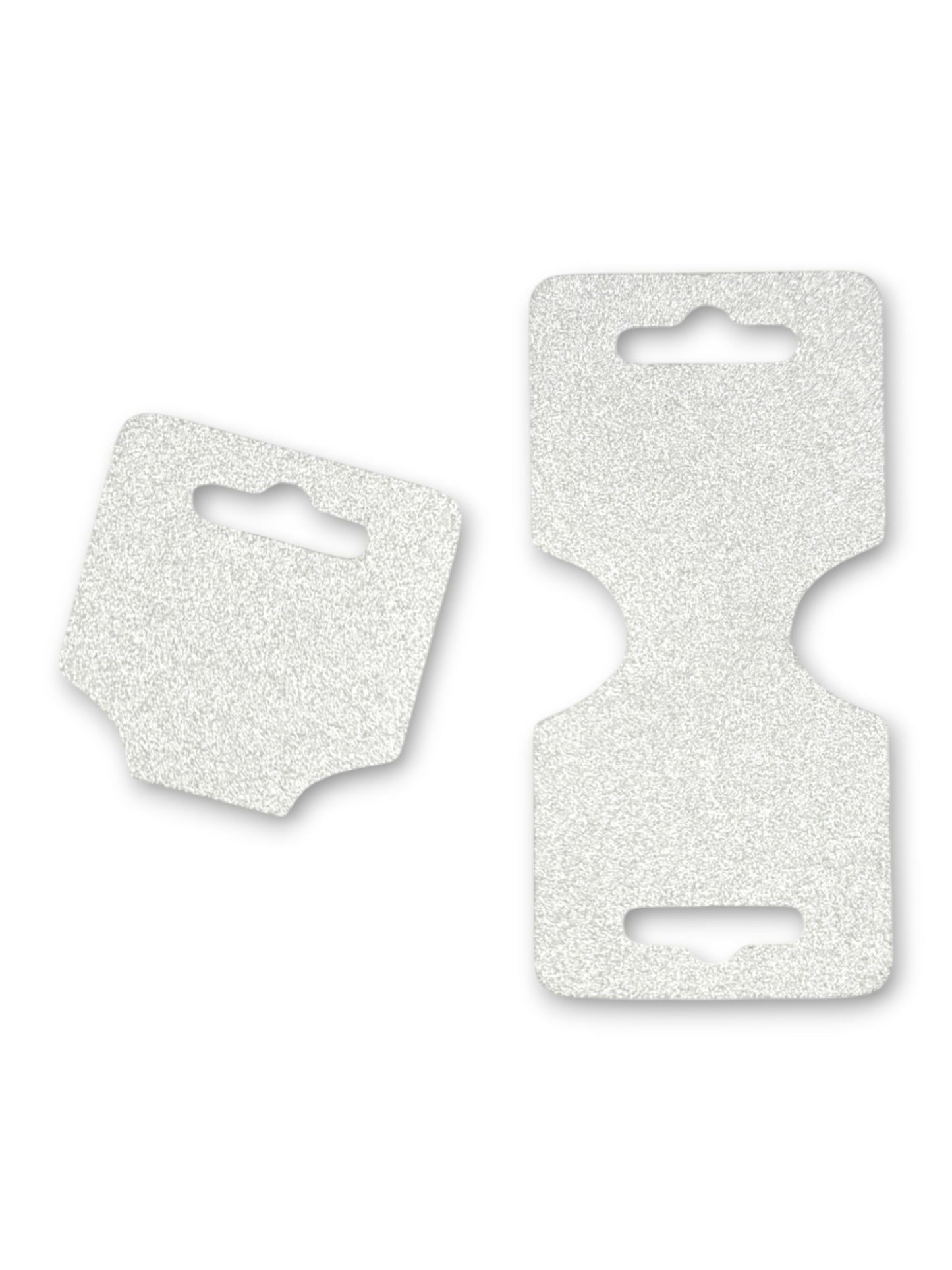 Jewellery Display Tags - Necklace, Silver, ±5×12 cm ±100-Piece