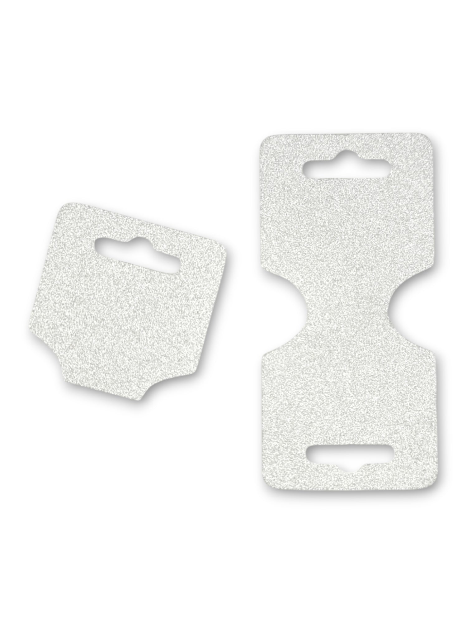 Jewellery Display Tags - Necklace, Silver, ±5×12 cm ±100-Piece