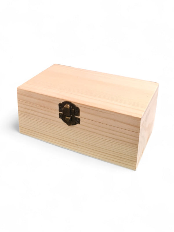 Wooden Craft Box ±14.5×9.5×6 cm