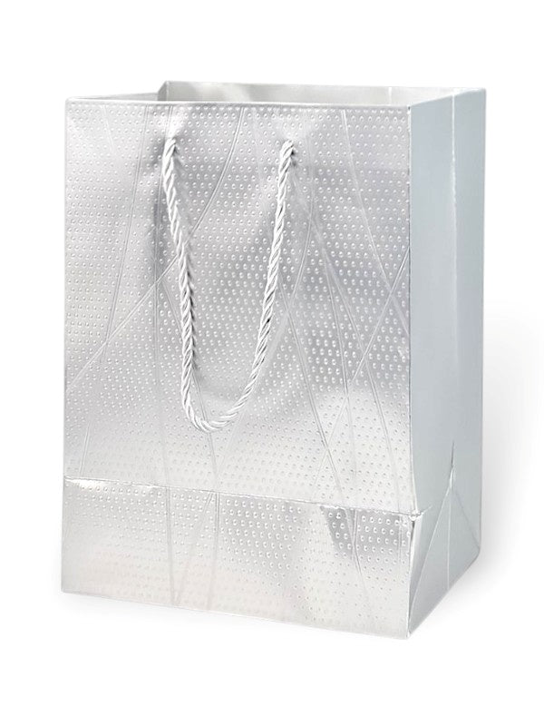 GIFT BAG - Silver - ±23×18×10 Cm