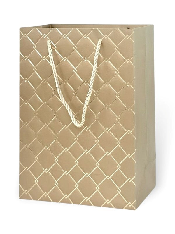GIFT BAG - GOLD - ±24×17.5×9 Cm