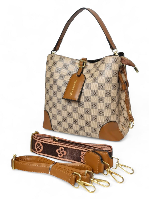 Ladies Bag - Beige ±22×24×13 cm