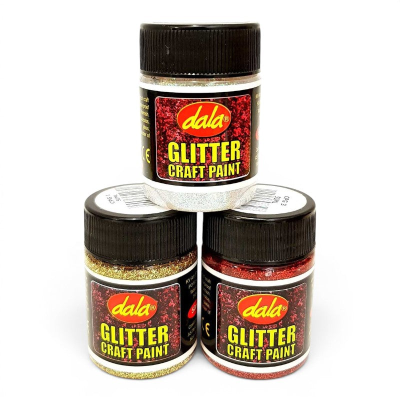 CRAFT PAINT Glitter 50 ML - Silver