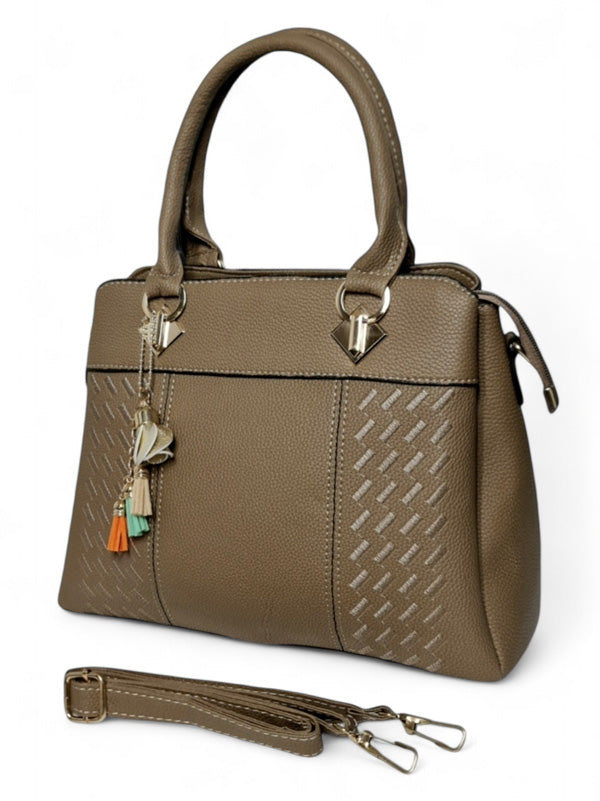 Ladies Bag - Taupe ±23×30.5×12 cm