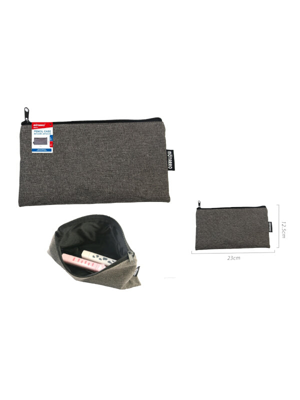 Motarro Pencil Case - Grey, 23x12.5 cm