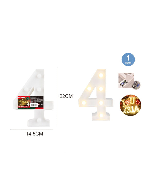 Motarro LED Numbers Light - 22 cm