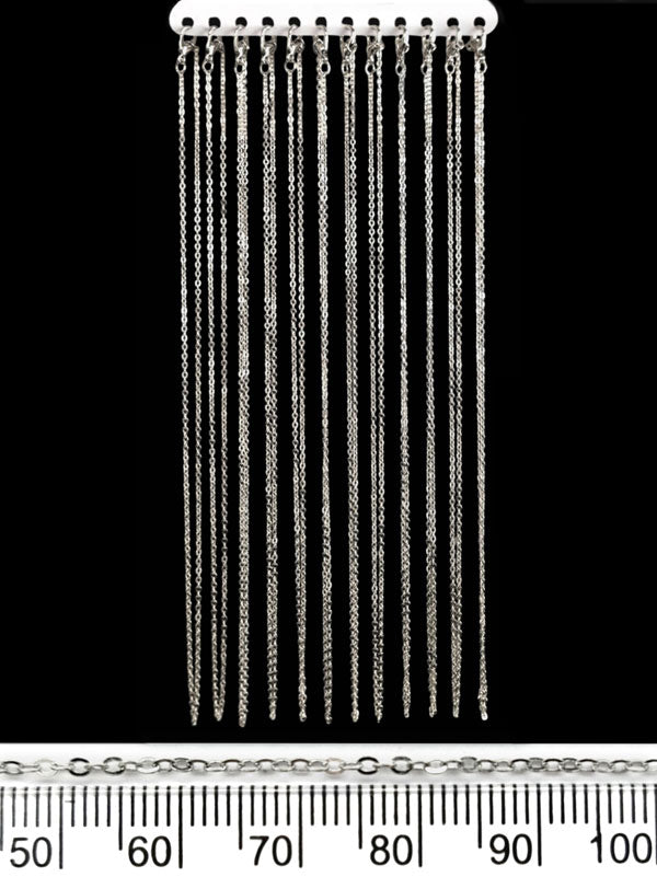 Necklace Chains - Nickel, ±43 cm ±12-Piece
