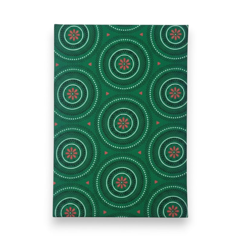 Notebook - Shweshwe - GREEN - A5