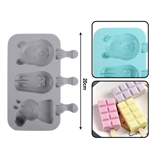 Silicone ICE CREAM MOULD - 19*11.5 cm - Grey