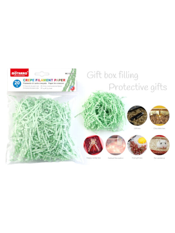 Motarro Shredded GREEN CREPE PAPER 20 G
