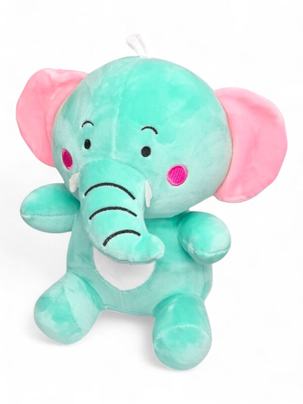 Kids Soft Toy - Green, Elephant, ±22×24 cm