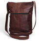 Leather SLING BAG - EXTRA LARGE - BROWN ±28×20×6 Cm