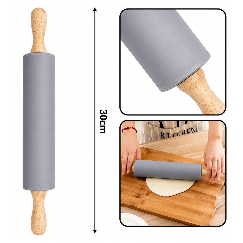 Silicone ROLLING PIN - 30 cm - Grey