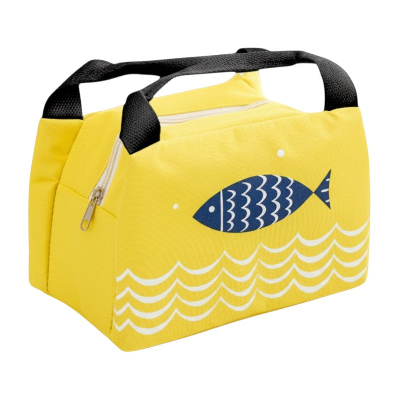 LUNCH BAG - FISH - 21*15*17 cm - Yellow