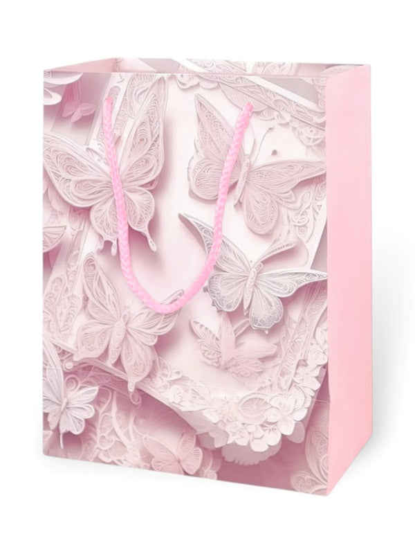 GIFT BAG - PINK - ±23×18×10 Cm