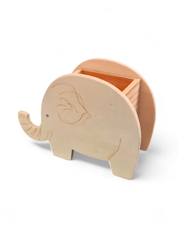 Wooden Craft Elephant Holder ±14×6×9 cm