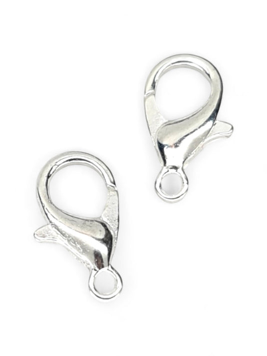Metal Clasp - Silver ±10 mm ±50-Piece