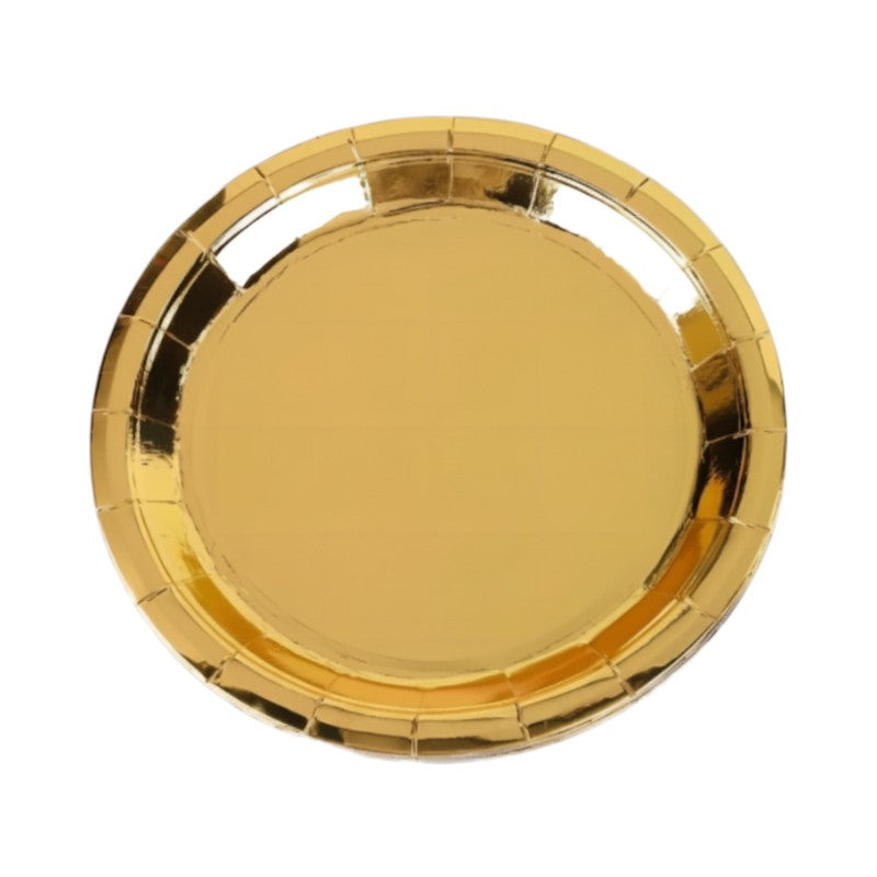PARTY Plates - HAPPY Birthday - 23 Cm - Gold