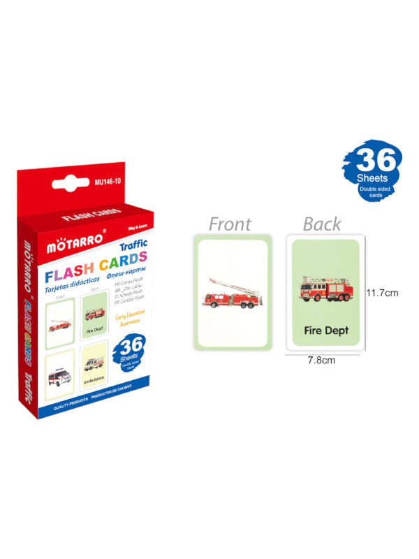 Motarro FLASH CARDS Traffic 36 - Sheets