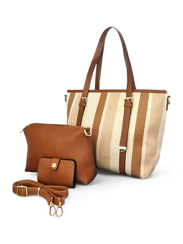 Ladies Bag - Beige ±27×33×13 cm
