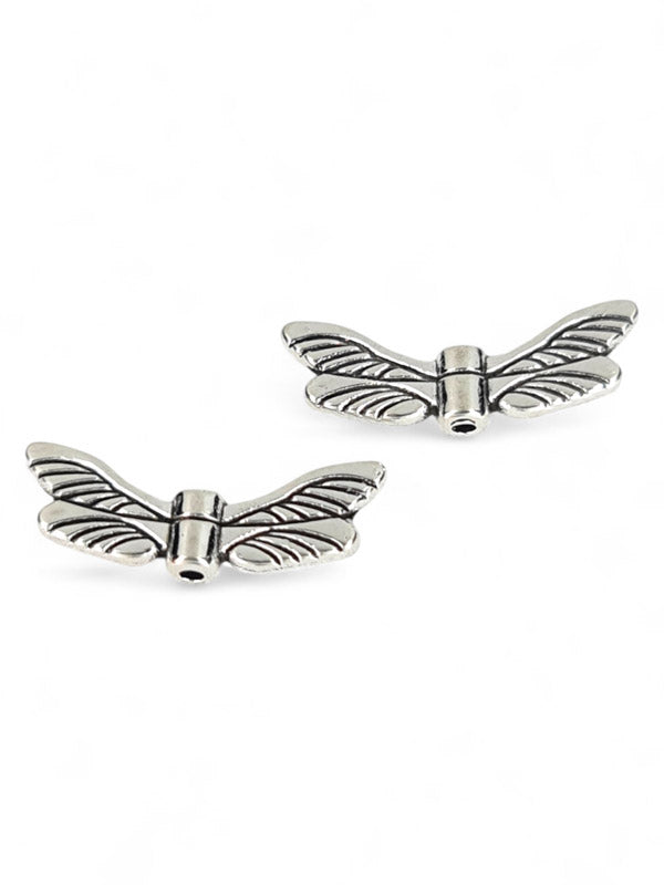 Metal Charm - Wings ±7×21 mm ±50-Piece (image On 2 Sides)