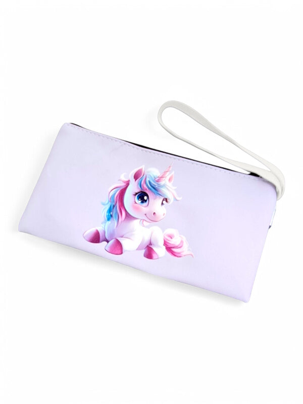 Pencil BAG - Purple - Unicorn - ±12.5×24×1 Cm