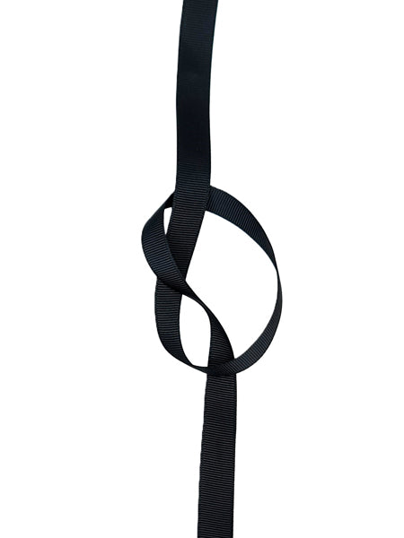 Petersham Ribbon - 6 mm Black