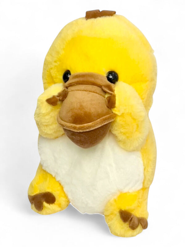 Kids Soft Toy - Duck, Yellow, ±20×13 cm