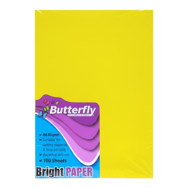 A4 PAPER 100 SHEET Brite/pastel