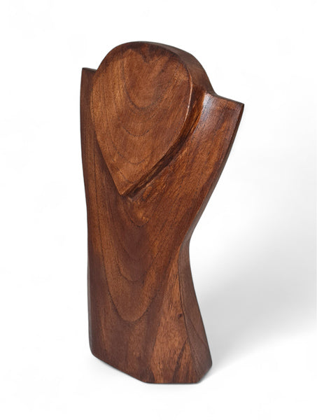 Necklace Stand Wood Teardrop - Brown