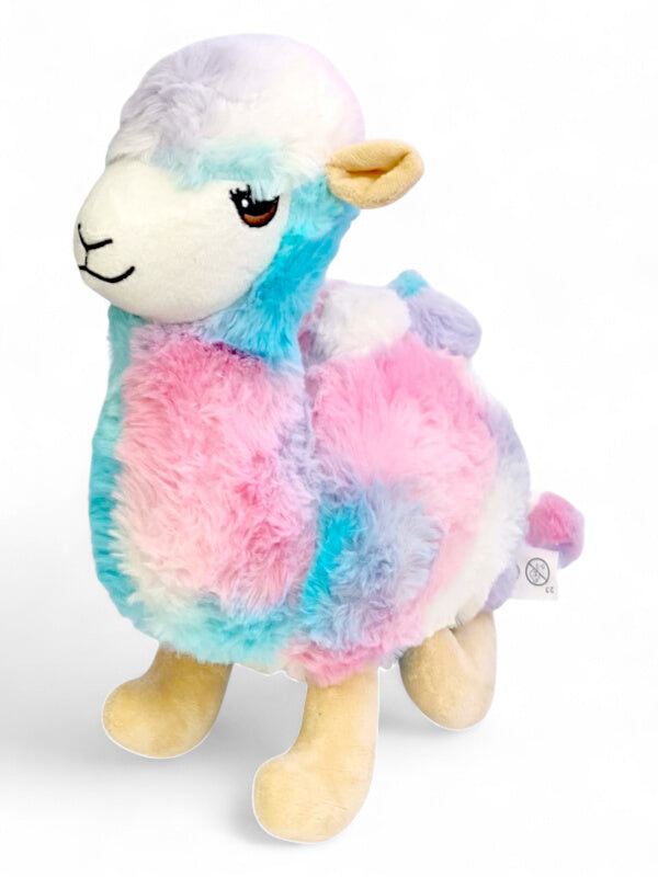 Kids Soft Toy - Lama, Blue And Pink, ±23×28 cm