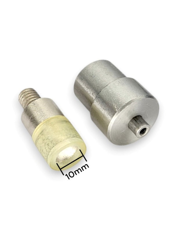 Rivet Mould - Silver, 10 mm, 2-Piece Set