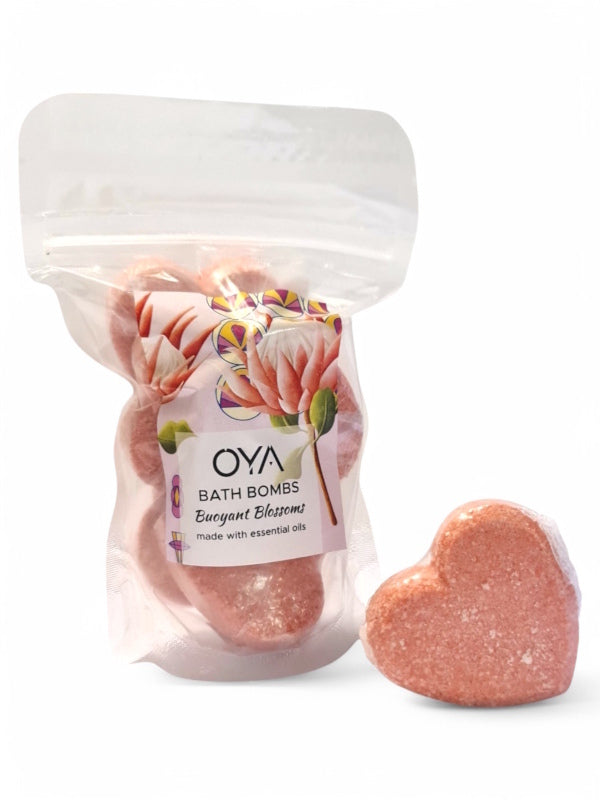 OYA Natural Bath Bomb - Buoyant Blossoms, ±125 g