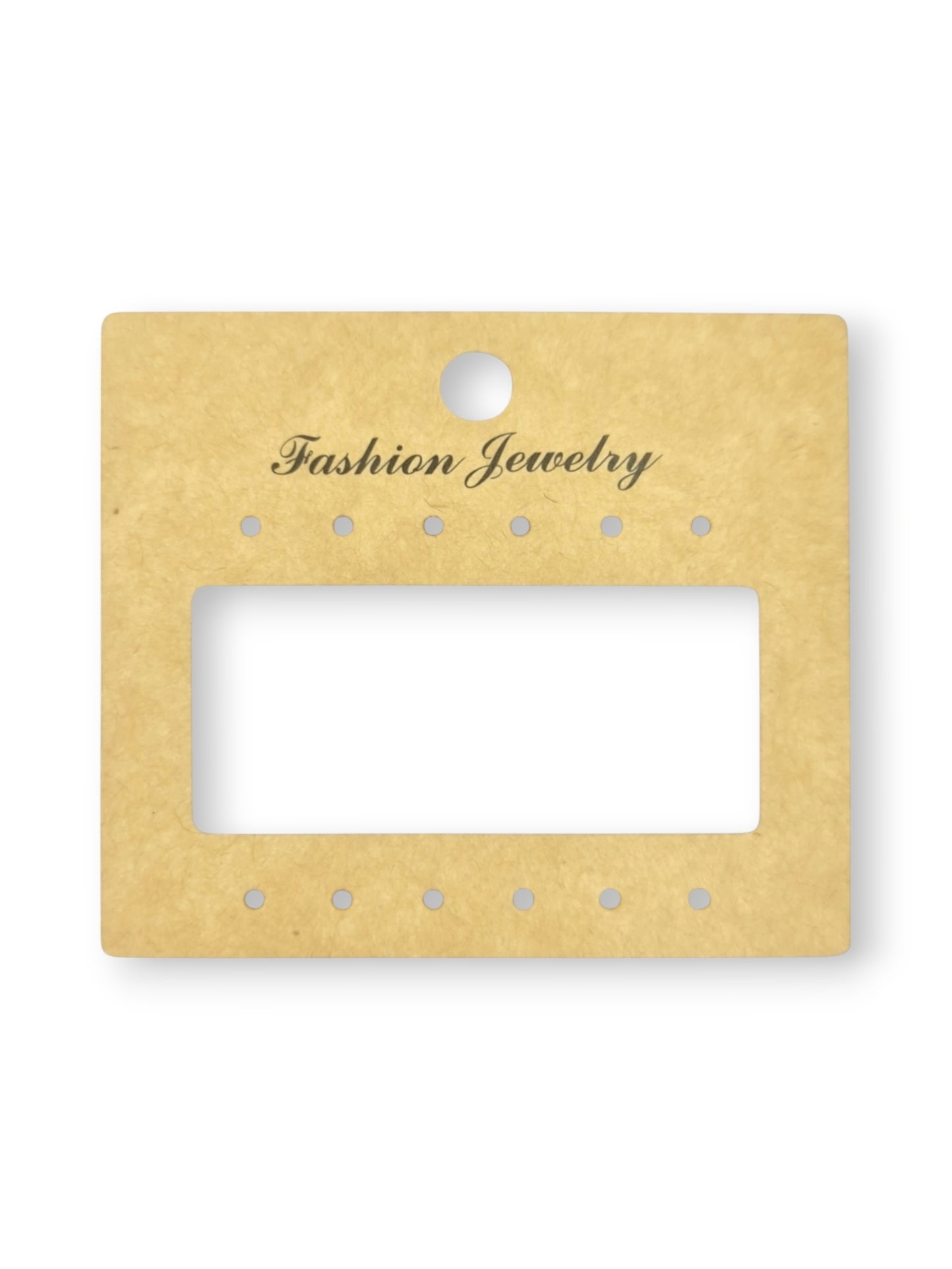 Jewellery Display Tags - Earrings, Natural, ±8×7.2 cm ±100-Piece