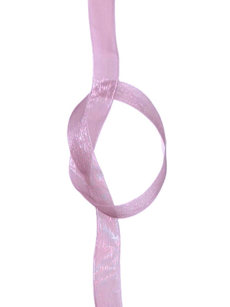 Organza Ribbon - 16 mm Dusty Pink