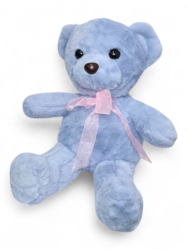 Kids Soft Toy - Teddy Bear, Blue, ±30×23 cm