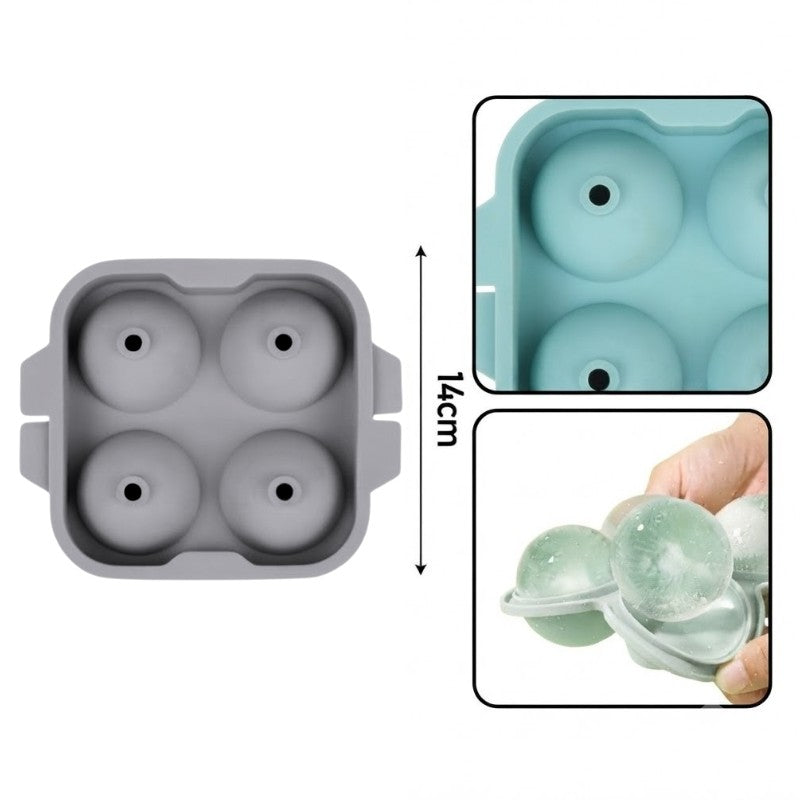Silicone ICE MOULD BALLS - 14*12 cm - Grey