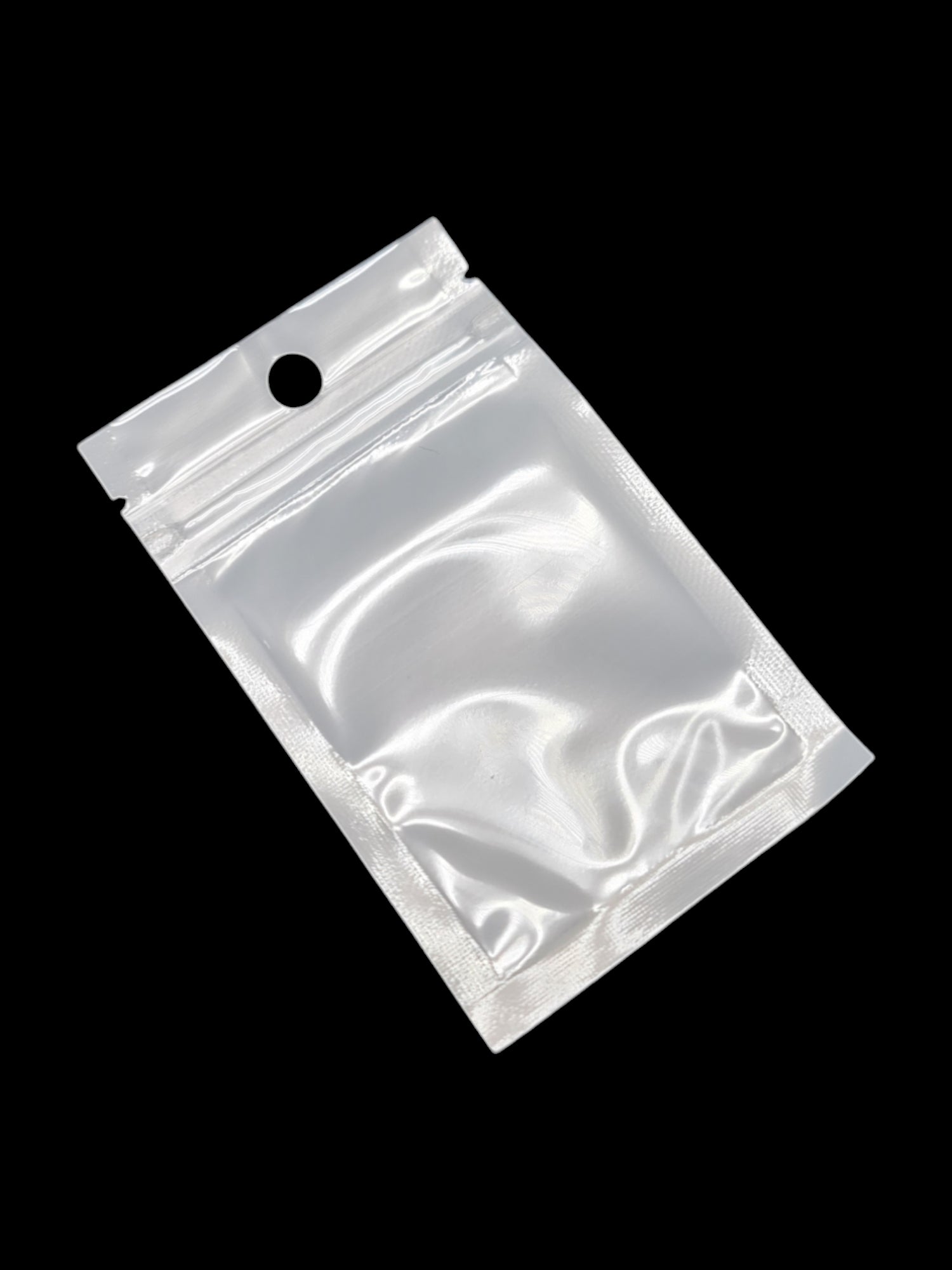 PET Ziplock BAG - Transparent FRONT AND WHITE BACK - ±6×10 Cm - Thickness 180 Microns ±100-Piece