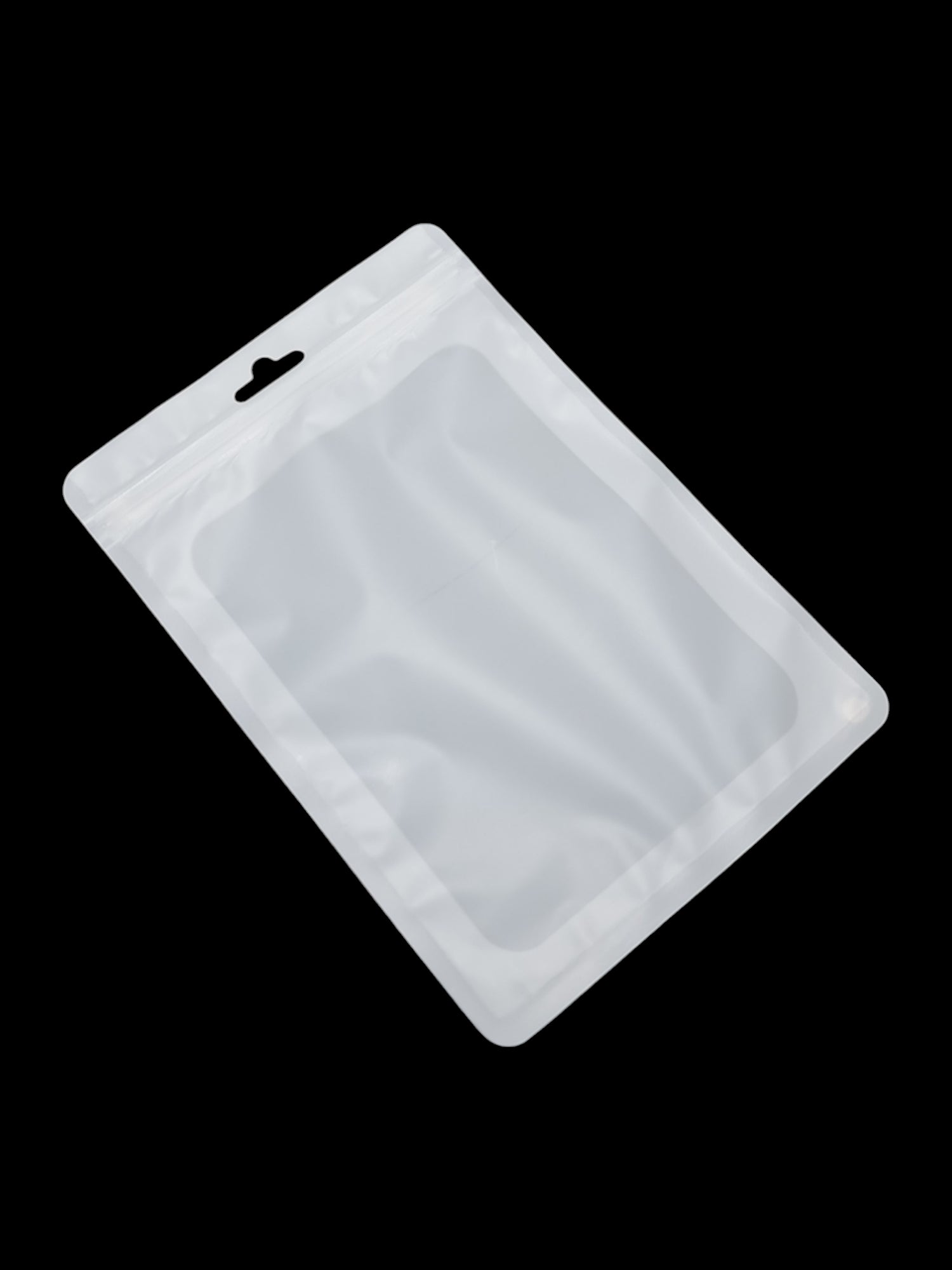 Cpp+pe - Frosted Transparent Window WITH a WHITE FRAME - Outside ±14×20 Cm - Inside ±13×17 Cm - Thickness 80 Microns ±20-Piec