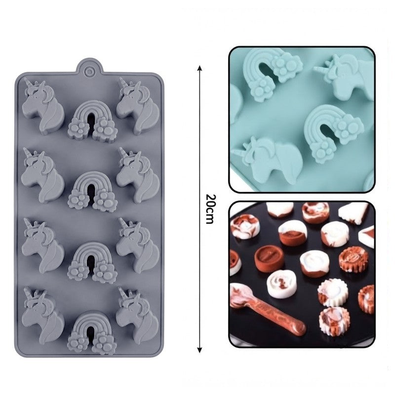 Silicone CHOCOLATE MOULD - 20*10.3 cm - Grey