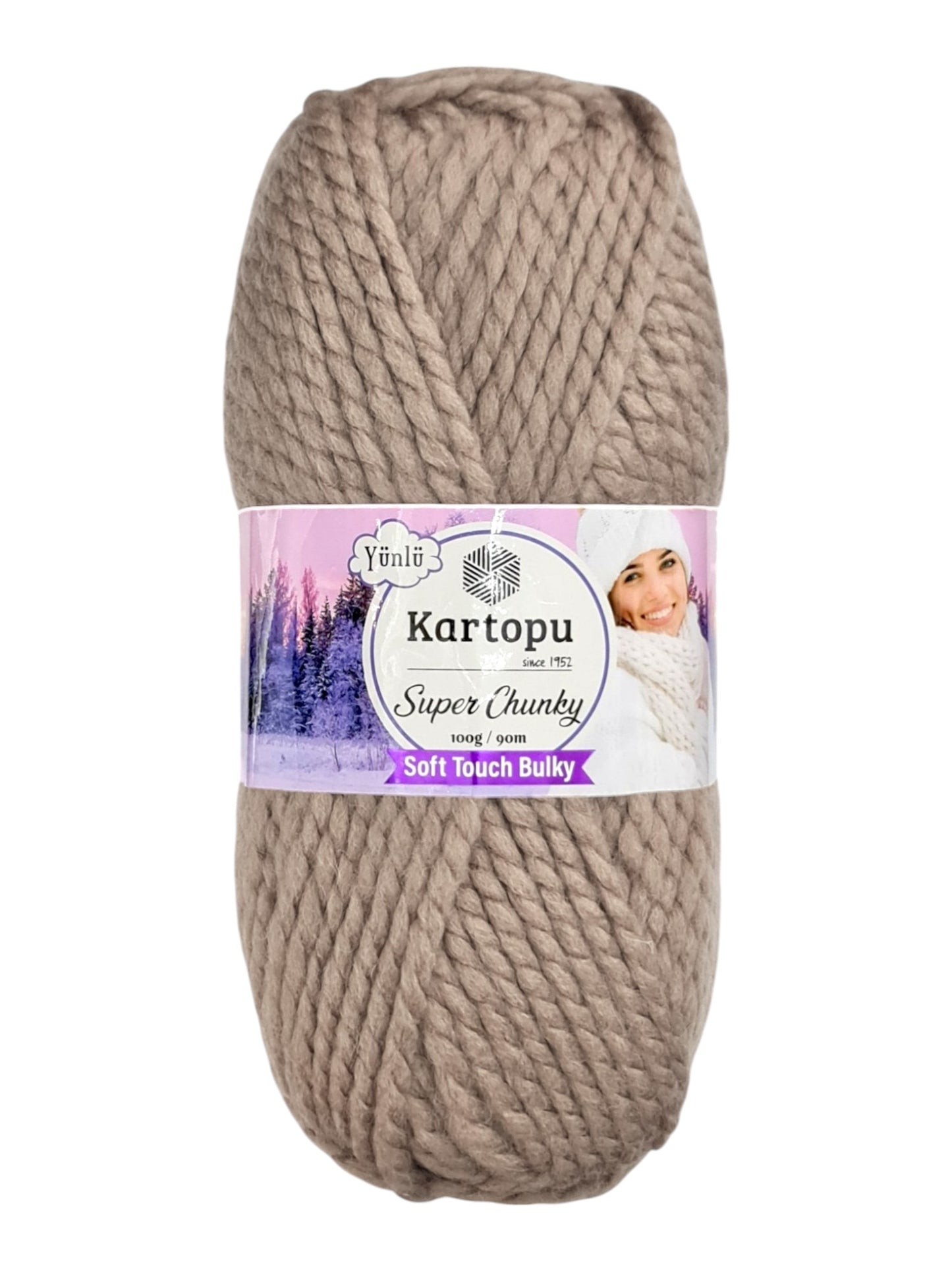 Kartopu Wool - Super Chunky, Soft Touch And Bulky, Kartopu, 100 g / 90 m, 80% Acrylic 20% Wool