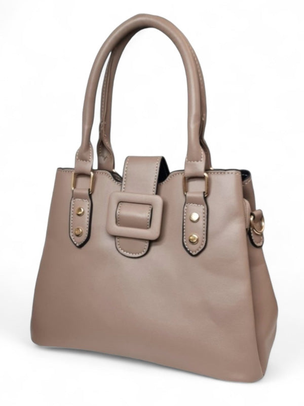 Ladies Bag - Light Taupe, Strap Included, ±21×29 cm