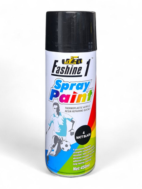 Spray Paint - #4 Matt Black, 450 ml