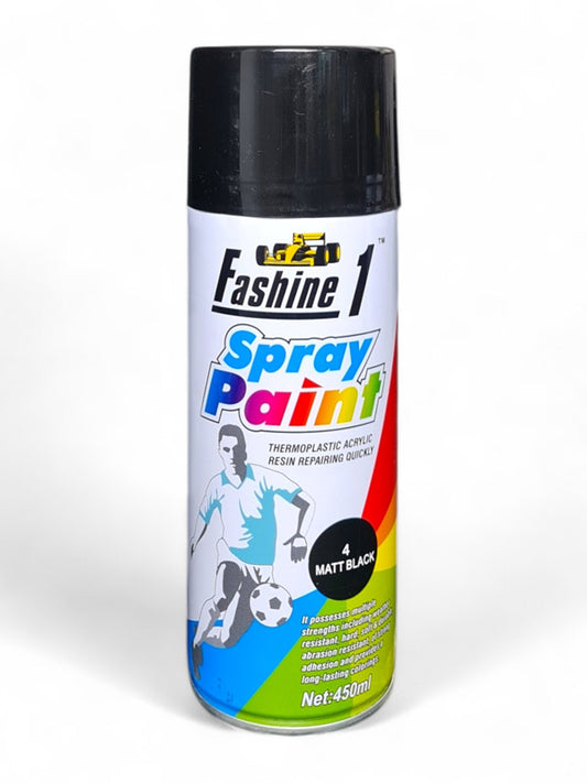 Spray Paint - #4 Matt Black, 450 ml
